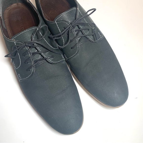 Jeffrey Tyler Men’s Jet Black Suede Oxford Lace-Up Shoes Size 13 EUC main image 13